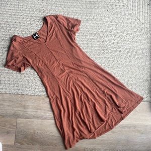 H By Bordeaux flounce dress from Nordstrom in Tan/Clay